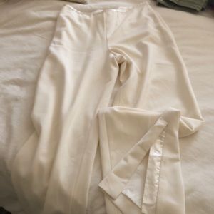 DREAMY cream wide leg pants